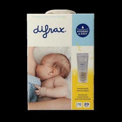 Difrax Moedermelk bewaarzakjes BtoB 20 Stuks Difrax Moedermelk bewaarzakjes BtoB 20 Stuks