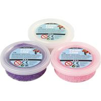 Foam Clay ®, glitter,metallic, roze, paars, wit, 3x14 gr/ 1 doos - thumbnail