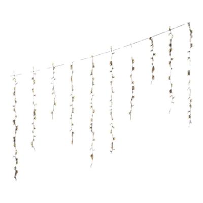 IJspegelverlichting Koppelbaar 256 LED 3,75m Zwart WW+CW