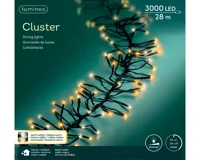 Led cluster 28 meter 3000 LED zwart/duo Lumineo - Lumineo - thumbnail