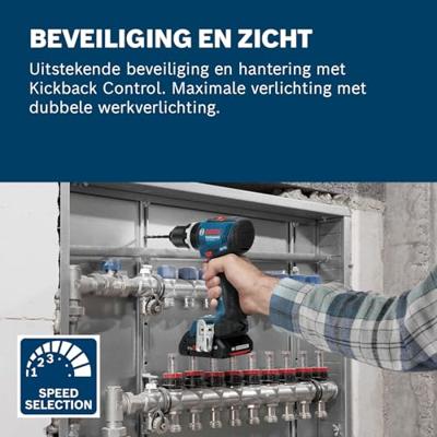 Bosch Blauw GSB 18V-65 Accu klopboorschroevendraaier | Inclusief 2x GBA 18V 4,0 Ah & GAL 18V-40 Lader | 82 Accessoires - 06019N3307 Bosch Blauw GSB 18V-65 Accu klopboorschroevendraaier | Inclusief 2x GBA 18V 4,0 Ah & GAL 18V-40 Lader | 82 Accessoires - 06019N3307