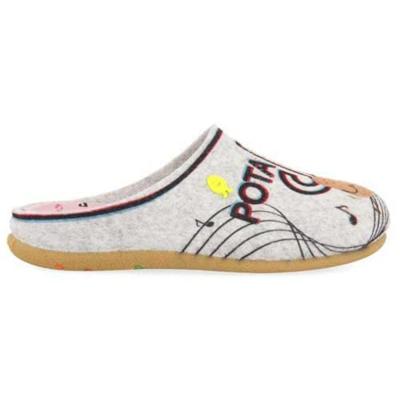 Hot potatoes Pantoffels Lingenar 64655 Grijs-34 maat 34