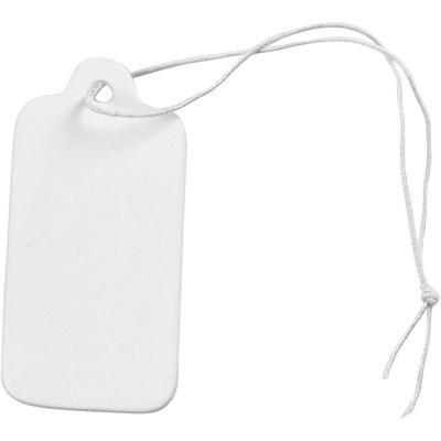 Creativ Company Labels, afm 15x30 mm, wit, 100 stuk/ 1 doos