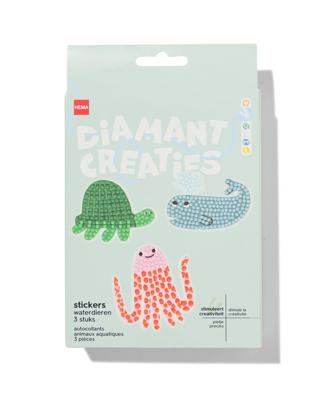 HEMA Diamantcreaties stickers waterdieren - 3 stukis