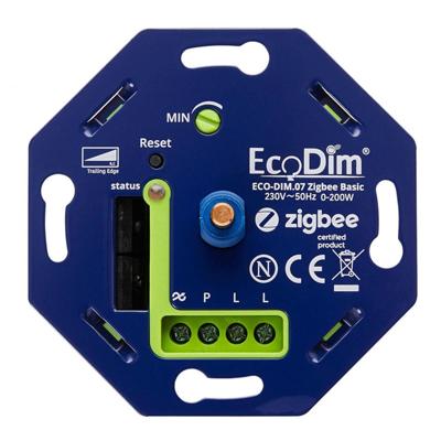 ECO-DIM.07 Led dimmer Zigbee Basic druk/draai 0-200W