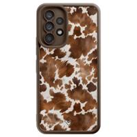 Samsung Galaxy A53 bruine case - Cowhide chic - thumbnail