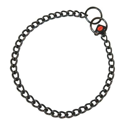 Hondenhalsband Hs Sprenger Zwart 2,5 mm Schakels Kort (50 cm)