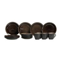 Studio Tavola Koffieset Dark Brown 18-Delig - thumbnail