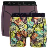 Cavello boxershorts 2-pack Leaves & paars - thumbnail