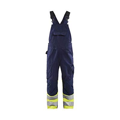 Blåkläder High-Vis bretelbroek 26621800 | Marine/High-Vis Geel | Maat 44 - 7330509727232