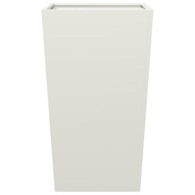 VidaXL Plantenbak 45x45x75 cm staal wit