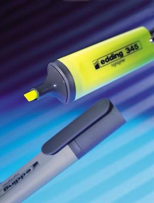 Edding markeerstift 345, etui van 4 stuks in geassorteerde kleuren