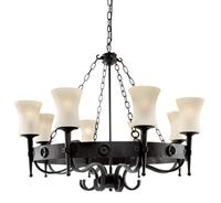 Searchlight Kasteel hanglampCartwheel Ø 88cm - 0818-8BK - thumbnail