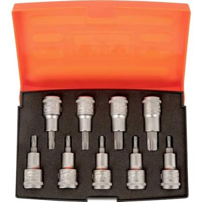 Bahco Schroevendraaierdopsleutels 1/2" | zeskant | TORX® bits - 9-delig - koffer - S9TORX Bahco Schroevendraaierdopsleutels 1/2" | zeskant | TORX® bits - 9-delig - koffer - S9TORX