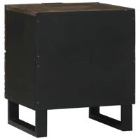 Nachtkastje met lade 2 pcs Walnotenhout 40 x 33 x 46 cm - thumbnail