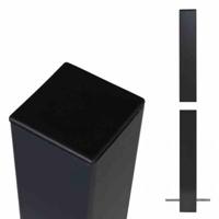 Stalen Paal Zwartgrijs Voor In Beton 8 x 8 x 186 CM - thumbnail