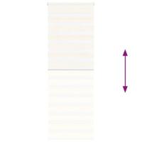 Zebra rolgordijn 80x200 cm stofbreedte 75,9 cm marmerbeige - thumbnail