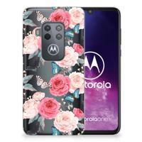 Motorola One Zoom | TPU Case | Butterfly Roses - thumbnail
