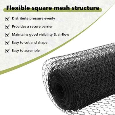 VidaXL Hexagon hek grijs 1,4 x 25 m pvc