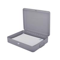 Documentenkist pavo 370x280x90mm donkergrijs - thumbnail