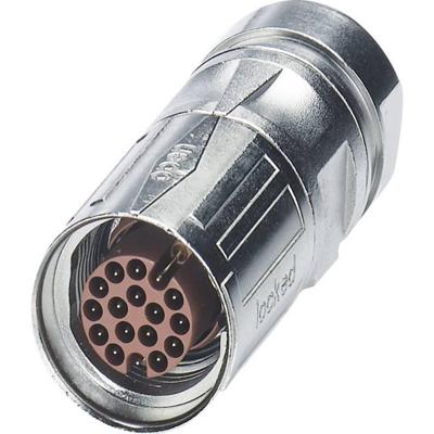 M17 kabelconnector 1619000 ST-08P1N8A8004S Zilver Phoenix Contact Inhoud: 1 stuk(s)