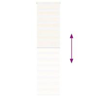 VidaXL Zebra rolgordijn 55x200 cm stofbreedte 50,9 cm marmerbeige - thumbnail