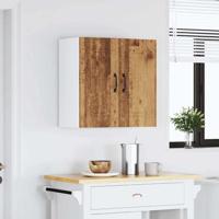 Keukenbovenkast Kalmar bewerkt hout oud houtkleurig - thumbnail