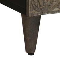 Tv-meubel 70x33,5x46 cm massief mangohout lichtgrijs - thumbnail