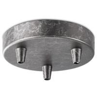 Light depot - plafondkap metaal 3 lichts - burned metal - Outlet - thumbnail