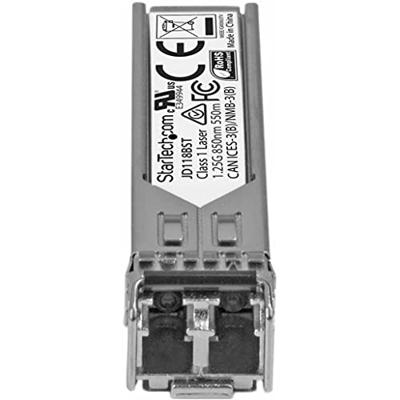 StarTech.com Gigabit Fiber 1000Base-SX SFP ontvanger module HP JD118B compatibel MM LC 550m StarTech.com Gigabit Fiber 1000Base-SX SFP ontvanger module HP JD118B compatibel MM LC 550m
