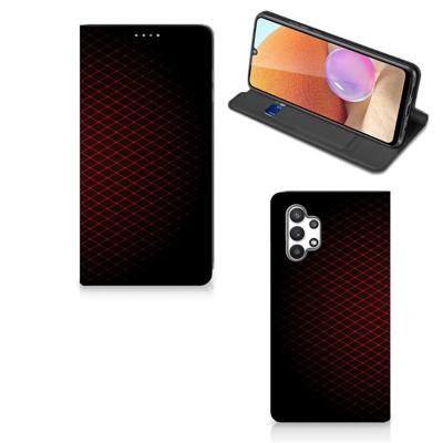 Samsung Galaxy A32 4G | A32 5G Enterprise Editie | Hoesje met Magneet | Geruit Rood Samsung Galaxy A32 4G | A32 5G Enterprise Editie | Hoesje met Magneet | Geruit Rood