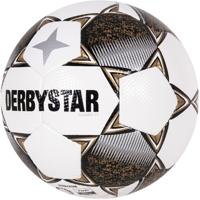 Derbystar Classic TT II Voetbal 4 x 3 Vlakken Maat 5 Wit Goud Zwart - thumbnail