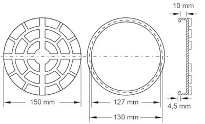 KS Tools 160.0470 Rubberen schijf (Ø x h) 150 mm x 23 mm