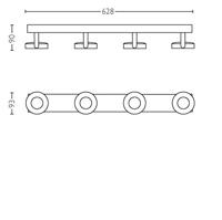 Philips SpotlampClockwork 4-lichts wit - 5317431P0 - thumbnail