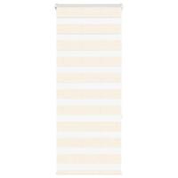 VidaXL Zebra blind 55x150 cm stofbreedte 50,9 cm polyester marmerbeige - thumbnail