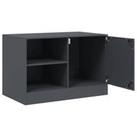 Tv-meubel 67x39x44 cm staal antracietkleurig - thumbnail