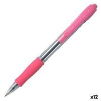 Pen Pilot Supergrip Roze 0,4 mm (12 Stuks) - thumbnail