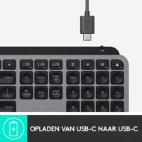 Logitech MX Keys for Mac toetsenbord RF-draadloos + Bluetooth QWERTY US International Aluminium, Zwart - thumbnail