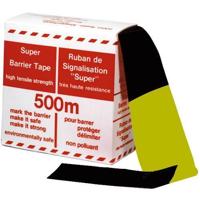 afzetband zwart/geel 500lg 80br - thumbnail