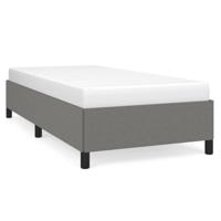 Bedframe zonder matras 100x200 cm stof donkergrijs - thumbnail