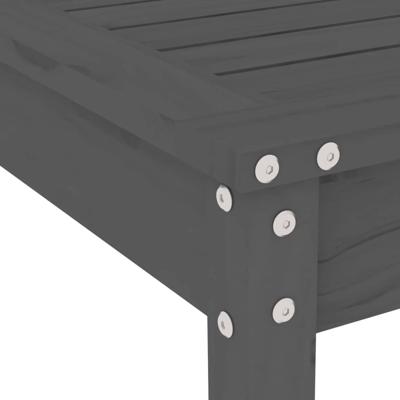 5-delige Tuinset massief grenenhout grijs