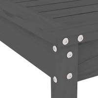 5-delige Tuinset massief grenenhout grijs - thumbnail