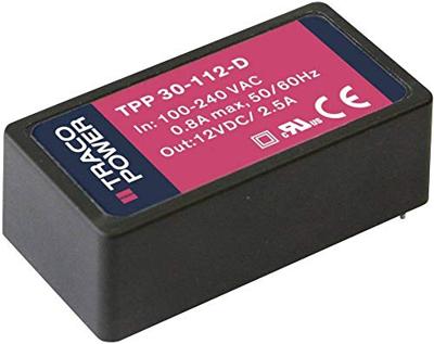 TracoPower TPP 30-112-D Schakelnetvoedingsmodule 12 V/DC 2.5 A 30 W