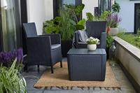 IOWA Tuinzetel in rotanlook, geweven - thumbnail