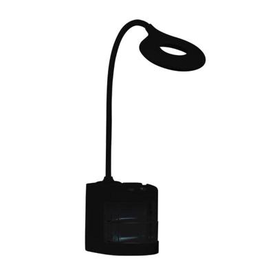 LED Burealamp op accu met touch schakelaar - Draadloos - Zwart