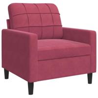 Fauteuil 60 cm fluweel wijnrood - thumbnail