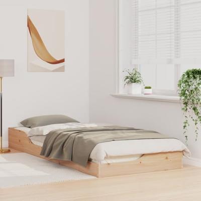 Bedframe Bruin 80 x 220 cm Massief grenenhout