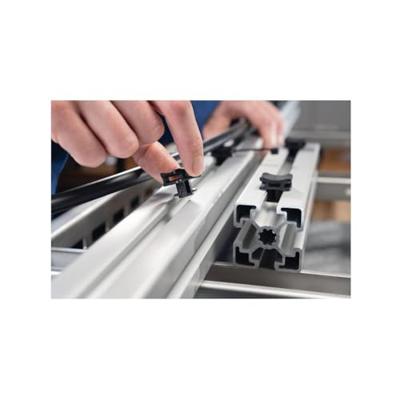 HellermannTyton ACFM2W10PT6 Kabelbindervoetje Profielrail 151-02858 Hittebestendig, Stootbestendig Zwart 500 stuk(s)