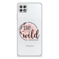 Samsung Galaxy A22 5G Telefoonhoesje met Naam Boho Stay Wild - thumbnail