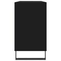 Badkamerkast 80x33x60 cm bewerkt hout zwart - thumbnail